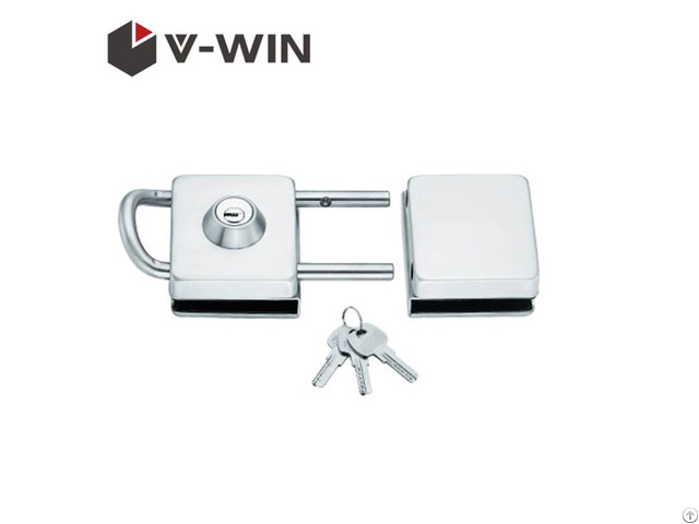 Stainless Steel Frameless Sliding Toughened Glass Door Lock Vw Gdl 728