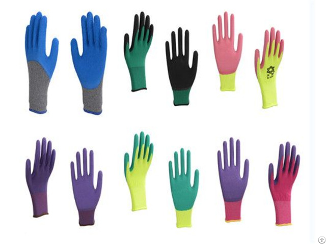 Two Colors Pvc Gloves