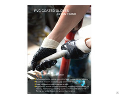 Pvc Particles Slip To Kill Fish Dip Gloves