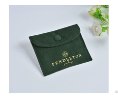 Dark Green Velvet Jewelry Pouch