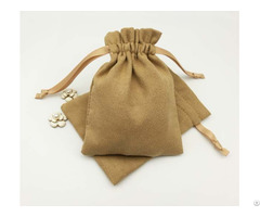 Suede Jewelry Drawstring Bag