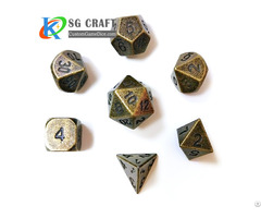 Barrel Plating Metal Dice Set