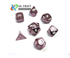 Coloured Electrophoresis Metal Dice Set