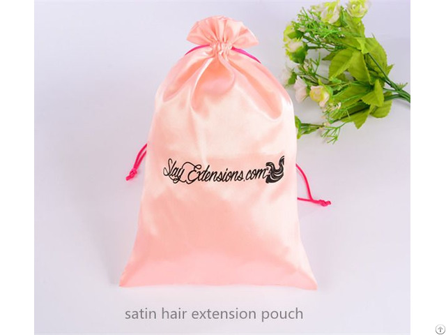 Satin Hair Extension Bag