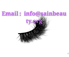 Oem Makeup Wispy False 3d Mink Eyelashes With Custom Box