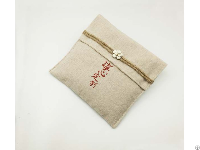 Vintage Burlap Tea Towel Package Pouch