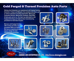 Customized Cold Forged And Turned Products Made In Taiwan