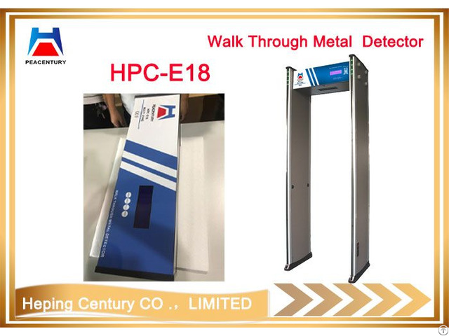 Walk Through Metal Detector With High Sensitivity Security Check