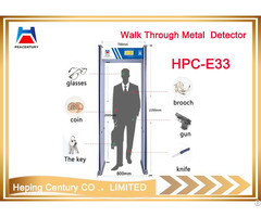 Custom 6 33 Zones Portable Security Arch Walk Through Gate Metal Detector For Airport