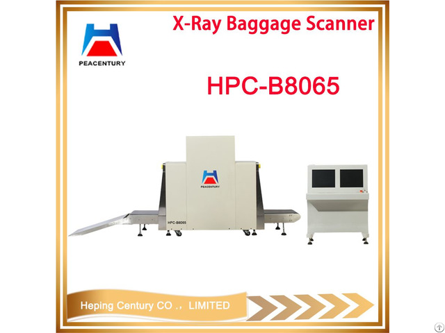 High Resolution Dual Energy Security X Ray Baggage Scanner 8065