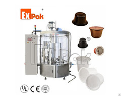 Rotary Type Coffee Capsule Filling And Sealing Machine