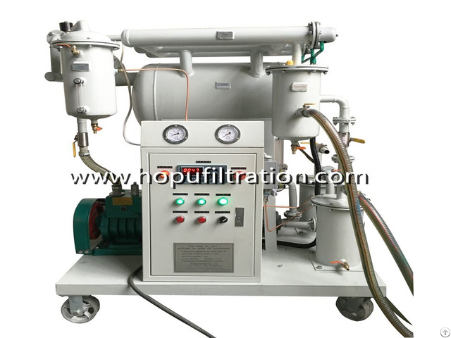 Single Stage Vacuum Transformer Oil Purifier