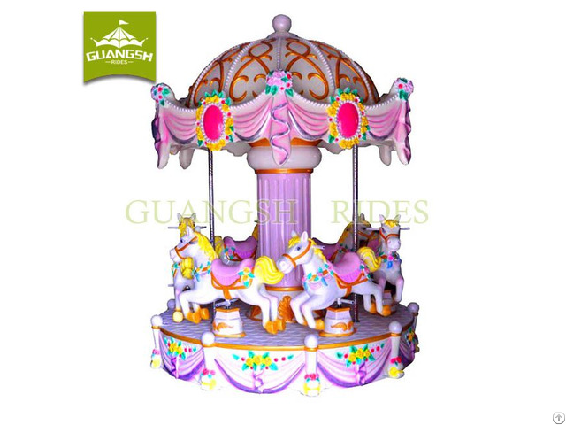 Amusement 6 Seats Mini Carousel Horse For Sale