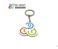 Manufacturer Wholesale Custom Cheap Personalised Leather Pvc Metal Keyrings