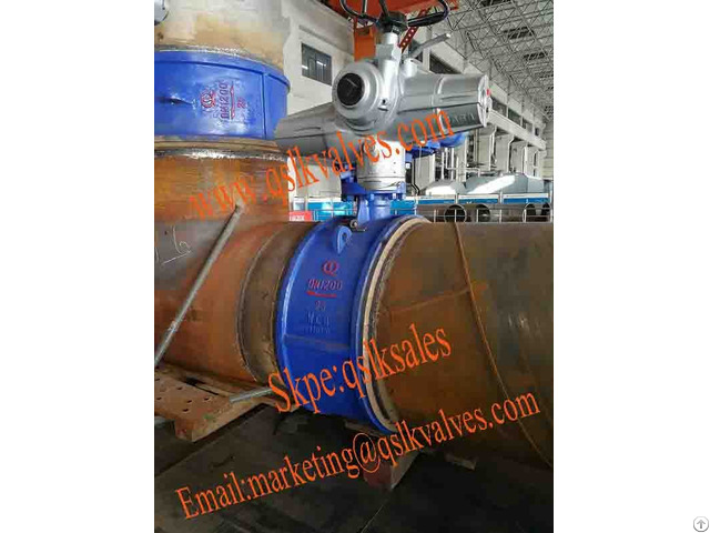 Motorized Welding Type Wcb Metal Seated Butterfly Valve For Heating Power Industry