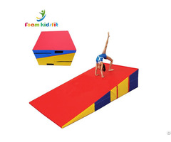 71 Inchx35 Inchx16 Inch Folding Cheese Wedge Incline Gymnastic Mat