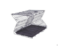 Folding Mesh Steel Wire Dog Crate Elegant Pet Home