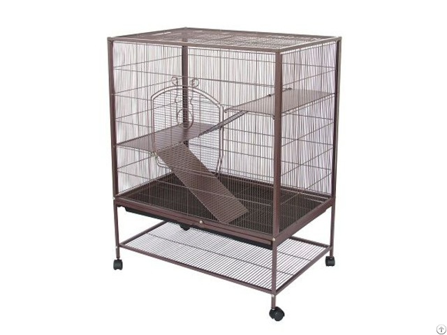 Double Metal Platforms And Ladders Rat Chinchilla Cage Pet House