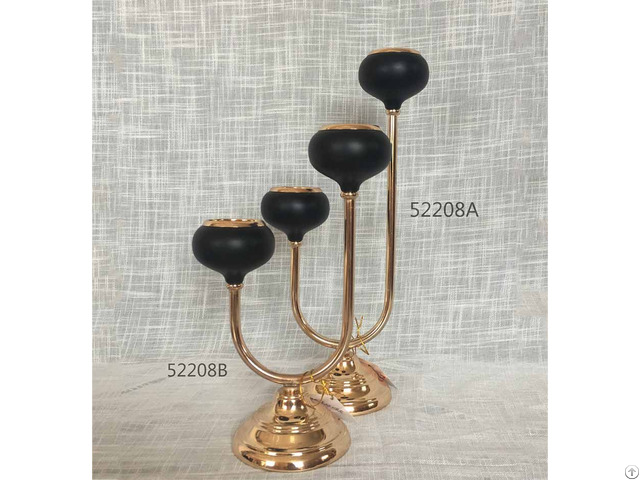 Iron Candle Holder Gold