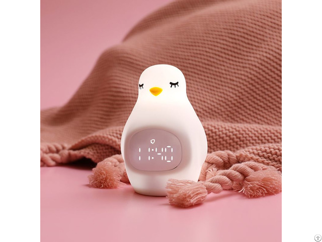 Penguin Alarm Clock Night Light