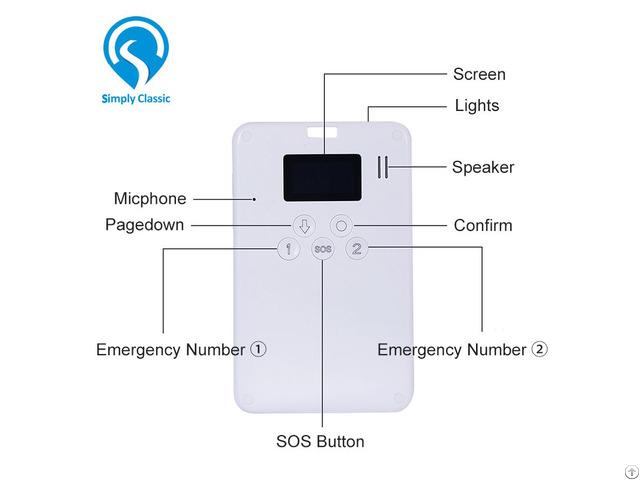 Id Card Gps Tracker With Two Way Voice Calling Locator Real Time Tracking Device For Children