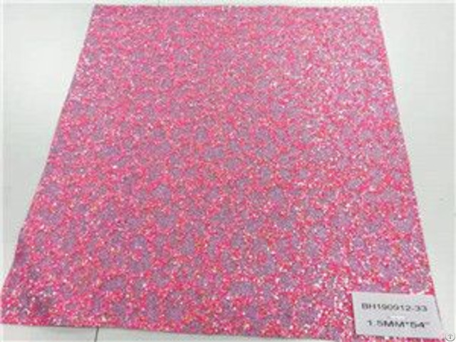 Bh190912 33 Pink Color Glitter Leather 1 5mm 54 Inch