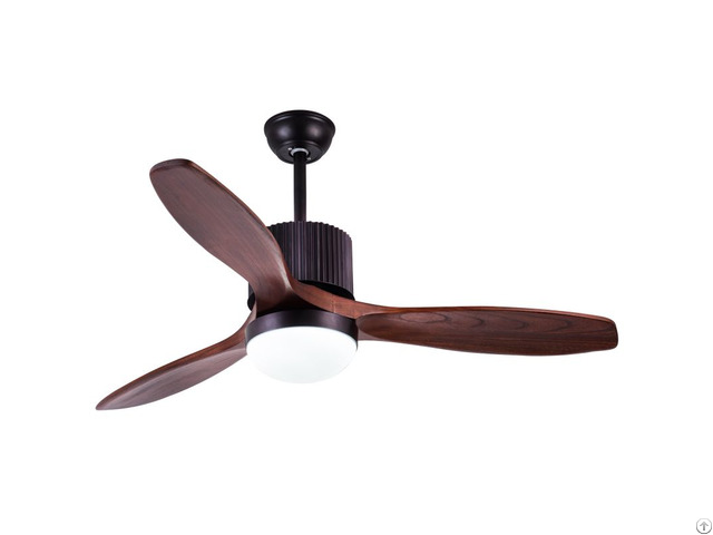 52 Inch Solid Wood Decorative Ceiling Fan With Remote Control