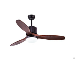 52 Inch Solid Wood Decorative Ceiling Fan With Remote Control