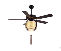 Chinese Style 52 Inch Wood Ceiling Fan With Remote Control