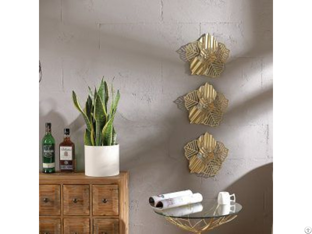 Abstract Flower Metal Wall Decor
