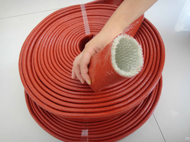 Silicone Coated Fiberglass Braided Fire Retardant Sleeves