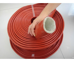 Silicone Coated Fiberglass Braided Fire Retardant Sleeves