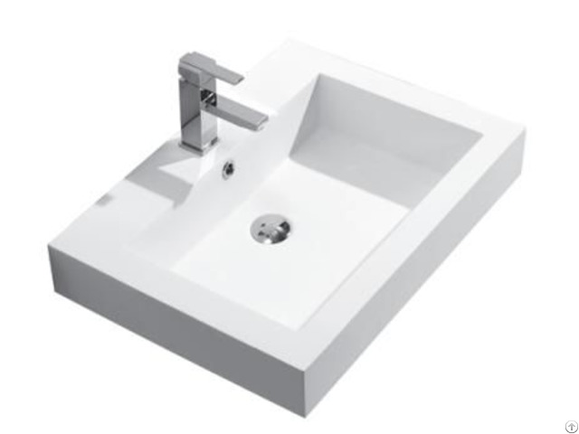 Hot Sales Small Size Acrylic Solid Surface Resin Stone Wall Mounted Wash Basin With Towel Hanger