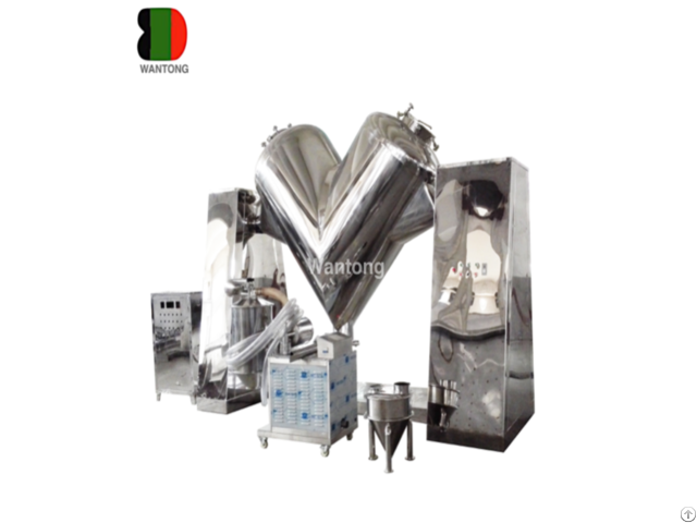 V Shaped Mixer Mixing Machine With Forced Stir