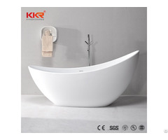 Modern White Bathroom Solid Surface Bathtub