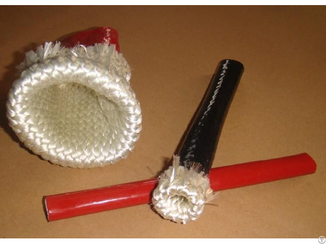 Silicone Coated Fiberglass High Temperature Braided Sleeving For Hose Cable Wire Protection