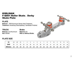 China Professional Good Quality Kimlinan F Q001 Roller Derby Skate Plate