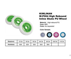 China Kimlinan W P004 High Rebound Inline Skate Pu Wheel