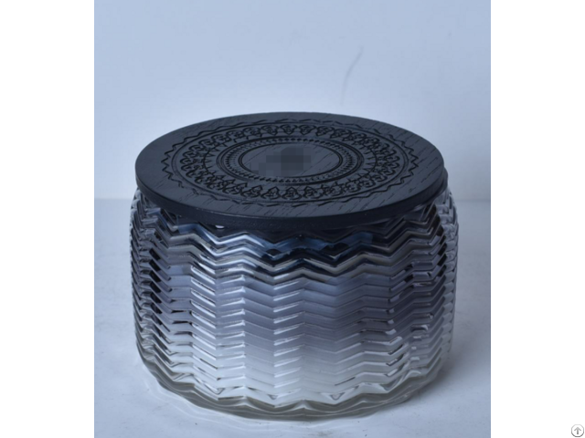 China Wholesale Home Decor Luxury Lavender Candle Glass Jar With Lid