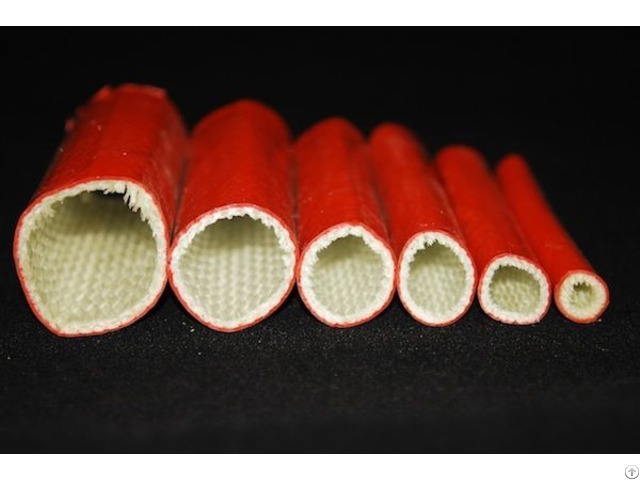 High Temperature Fire Retardant Silicone Fiberglass Hose Sleeve For Thermal Insulation