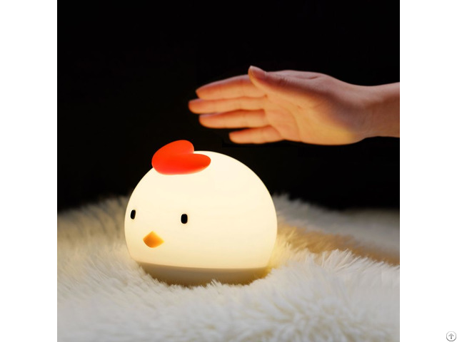 Kids Cute Chick Night Light Beside Lamp Usb Charge