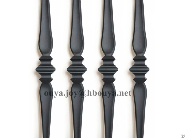 Black Hollow Iron Spoon Balusters