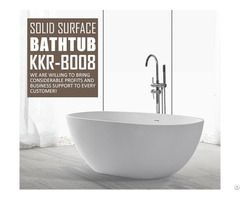 Bathroom Furniture Artificial Stone Freestanding Pedestal Oval Large Bathtubs Wholesales