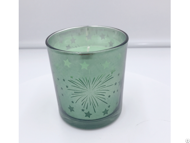 Hot Sale Soy Wax Material Scents Candle In Glass Jar With Painting