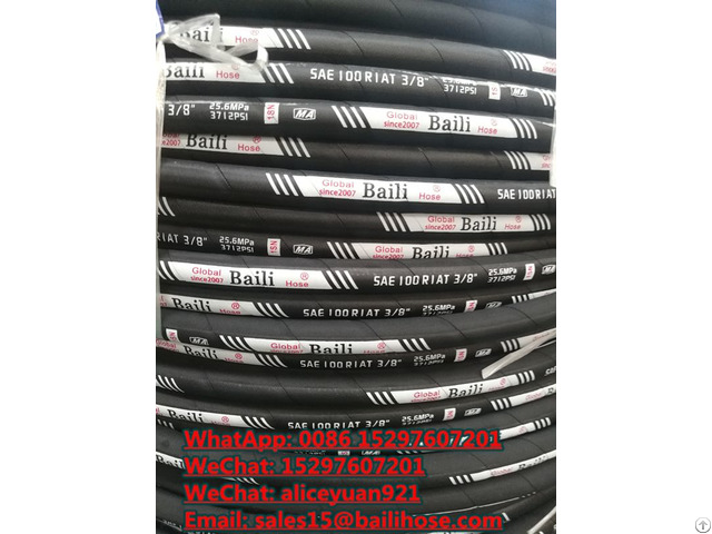 Braided Spiral Mangueras Hidraulica Hydraulic Hose