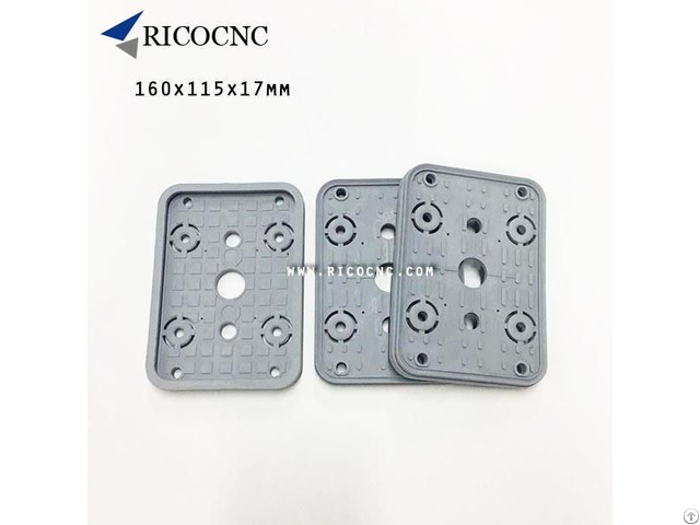 160x115x17mm Top Vacuum Suction Plates Upper Cover Gasket For Cnc Router