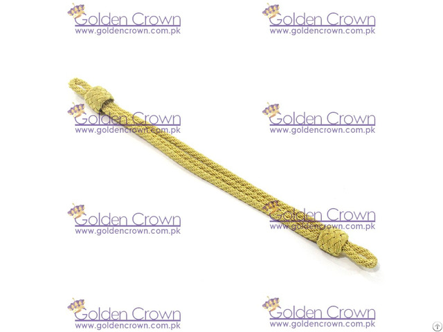 Military Officer Gold Cap Cord
