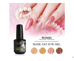 Roniki Uv Pink Cat Eye Gel