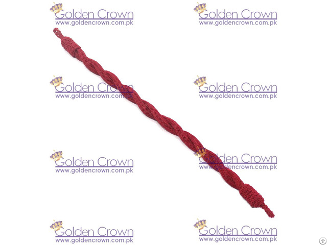 Military Officer Bullion Cap Cord Red