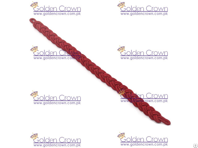 Military Officer Cap Cord Red